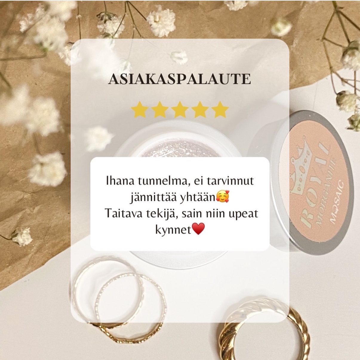 Asiakaspalaute kynsistä
